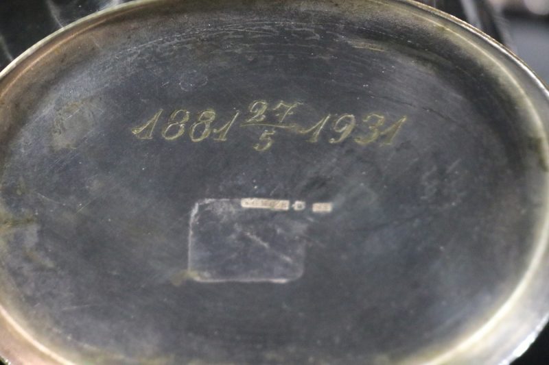 Art Deco KAFFESERVIS, 3 delar, nysilver, KGM GAB Uppsala