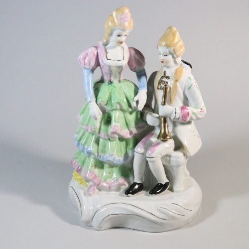 Figurin, Franskt par i barockstil - 27cm
