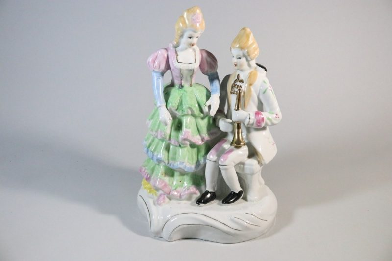 Figurin, Franskt par i barockstil - 27cm