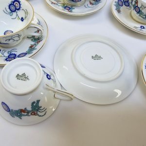 Elegant Kaffeservis från Bavaria – Set med 6 Koppar och Fat