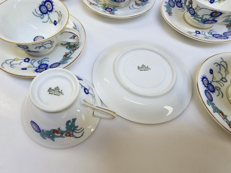 Elegant Kaffeservis från Bavaria – Set med 6 Koppar och Fat