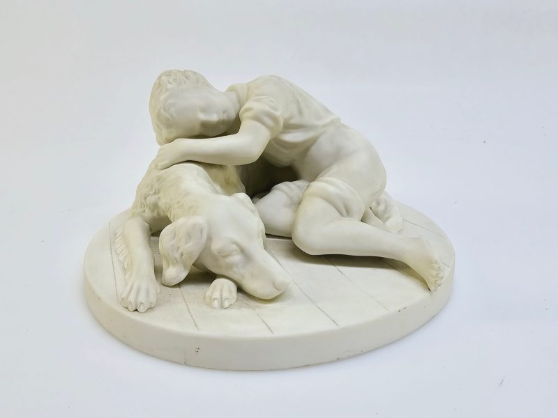 Antik Gustavsberg-skulptur i parian av Adele Rudenschöld – Tidlös elegans