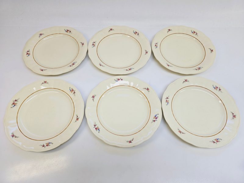 Elegant set med 6 assietter från Rörstrand, ca 23 cm