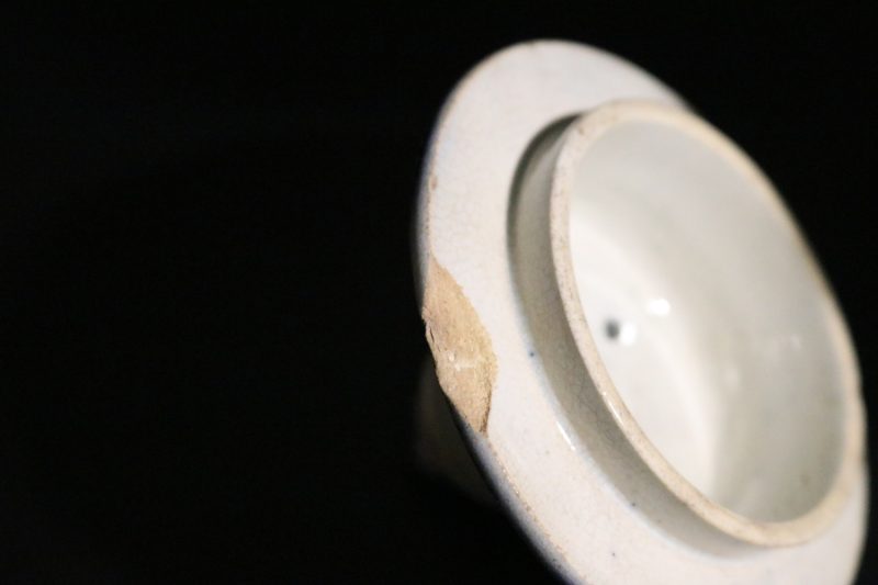 Antik Tekanna med Klassisk Blåvit Dekor - 20 cm