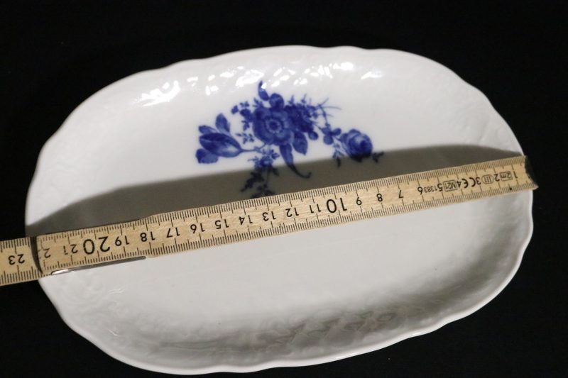 Såskanna med fat, Schumann Arzberg, Echte Cobalt Tradition Bavaria Germany