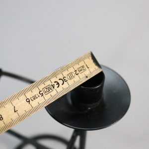 Fin Ljusstake i metall, svart ca 28cm