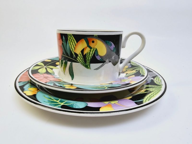 Färgglatt Kaffeset från Sango – "Tropica" Design