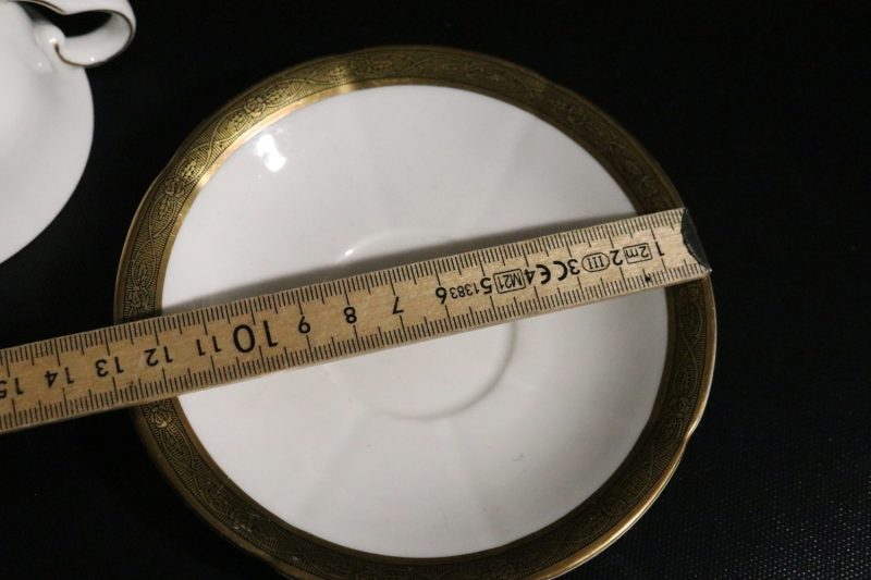 KAFFEKOPP med FAT, "Dek 2390", Gustavsberg, 1900-talets första hälft
