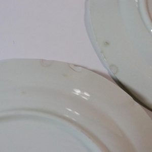 5st förrättstallrikar Gefle "Guldros", nagg förekommer - 20cm