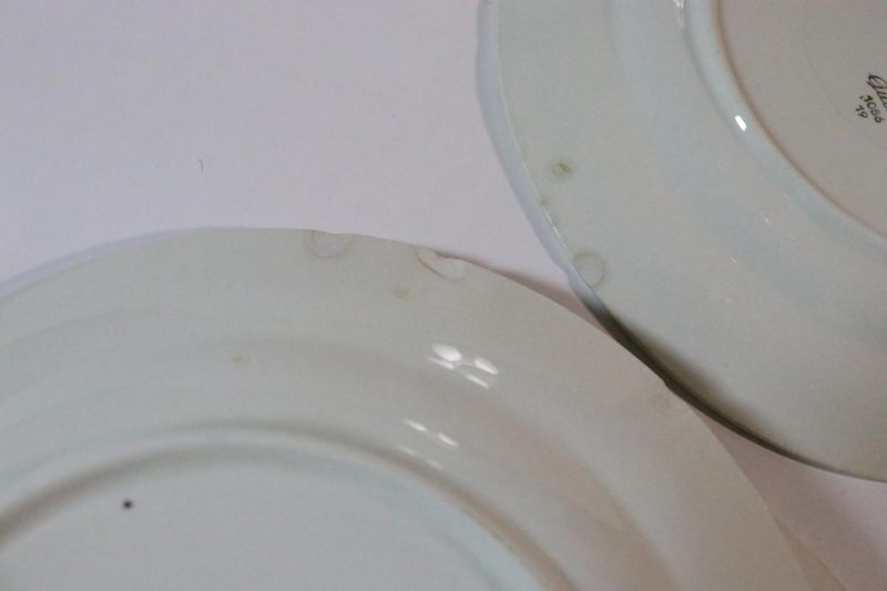5st förrättstallrikar Gefle "Guldros", nagg förekommer - 20cm