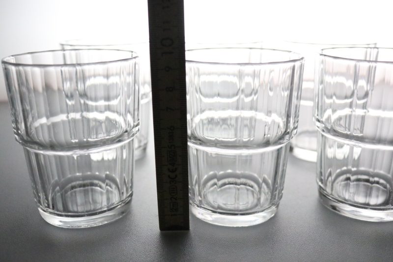 Tidlösa Stapelbara Glas – Set om 6