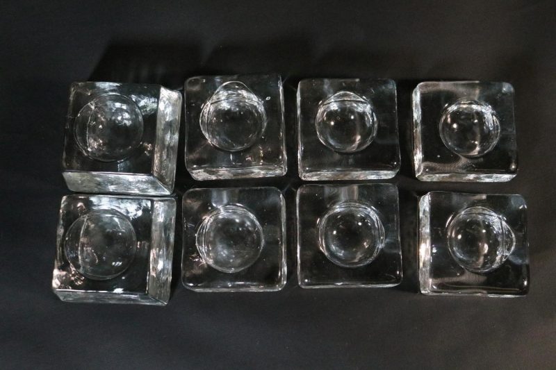 Konstglashyttan Urshult 8 ljusstakar i glas