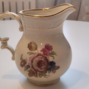 Queen Anne Bone China - Eleganta Tekoppar med Rosmotiv, Set om 4