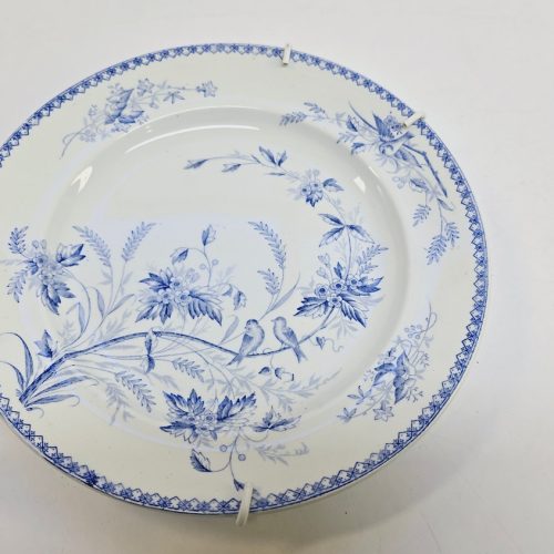 Gustavsberg "Göteborg" – Elegant Antik Tallrik med Blå Dekor