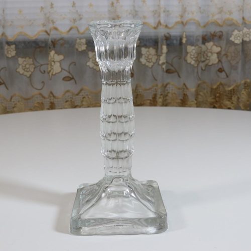 Ljusstake, glas, 18cm