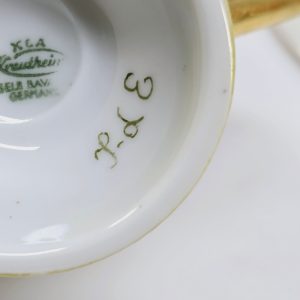 Exklusivt set av 8 kaffekoppar från K&A Krautheim Selb Bavaria