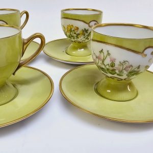 Exklusivt set av 8 kaffekoppar från K&A Krautheim Selb Bavaria
