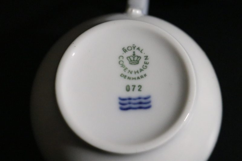 2st koppar med fat, "liljekonvalj" Royal Copenhagen