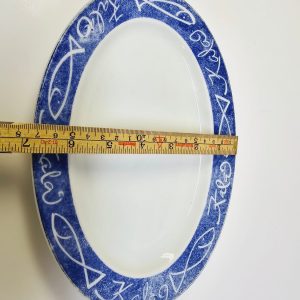 Retro serveringsfat "Kala" av Päivi Pekkala för Arabia – 24x17 cm