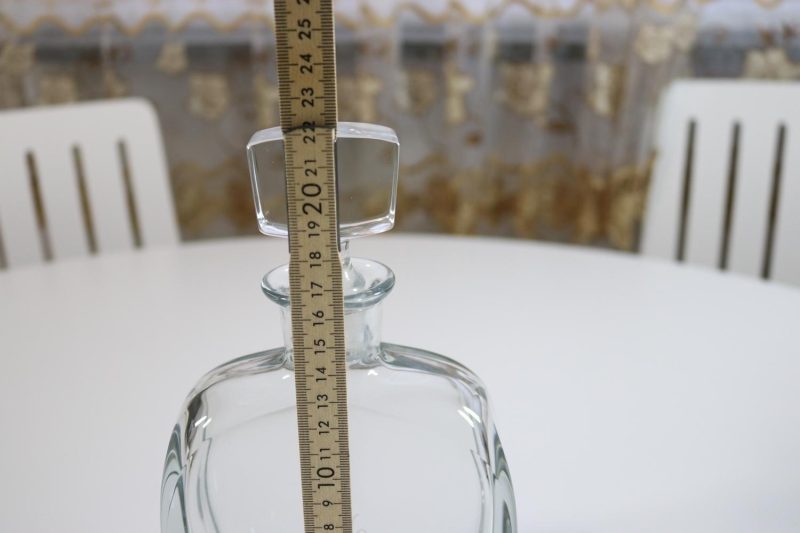 Strömberg, Gerda för Strömbergshyttan, karaff med propp, glas, "Hederspris"