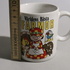 Charmig mugg "Världens bästa farmor" – en perfekt present!