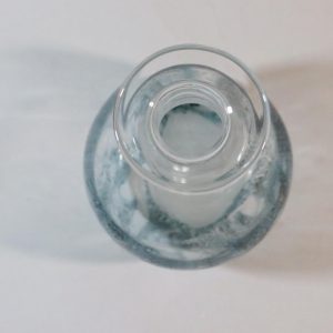 Glasvas med bubblor i glaset, Troligen Skandinavisk design