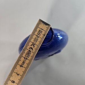 FLASKA / JAKTPLUNTA,glas, blå. Skandinavien. 18/1900-tal