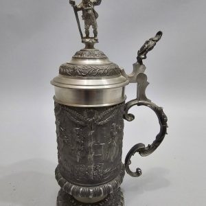 Silverpläterad liljaformad knoppvas