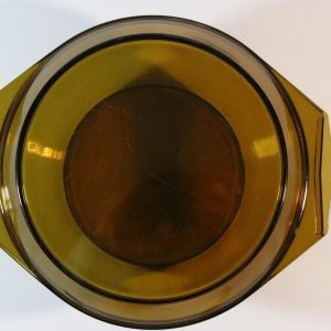 Arcopal Frankrike - vintage mörkt ugnsform i färgat glas