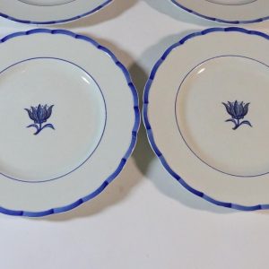 4st förrättstallrikar, Gustavsberg Azur Willhelm Kåge, 21,5cm