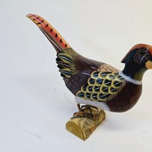 Handgjord Siciliansk Häst och Vagn i Miniatyr – Färgsprakande Samlarobjekt
