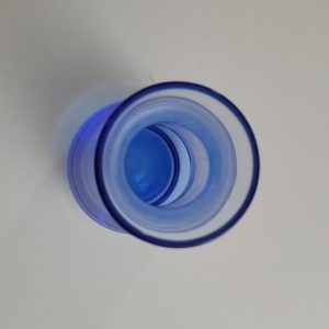 VAS, blå glas 23cm