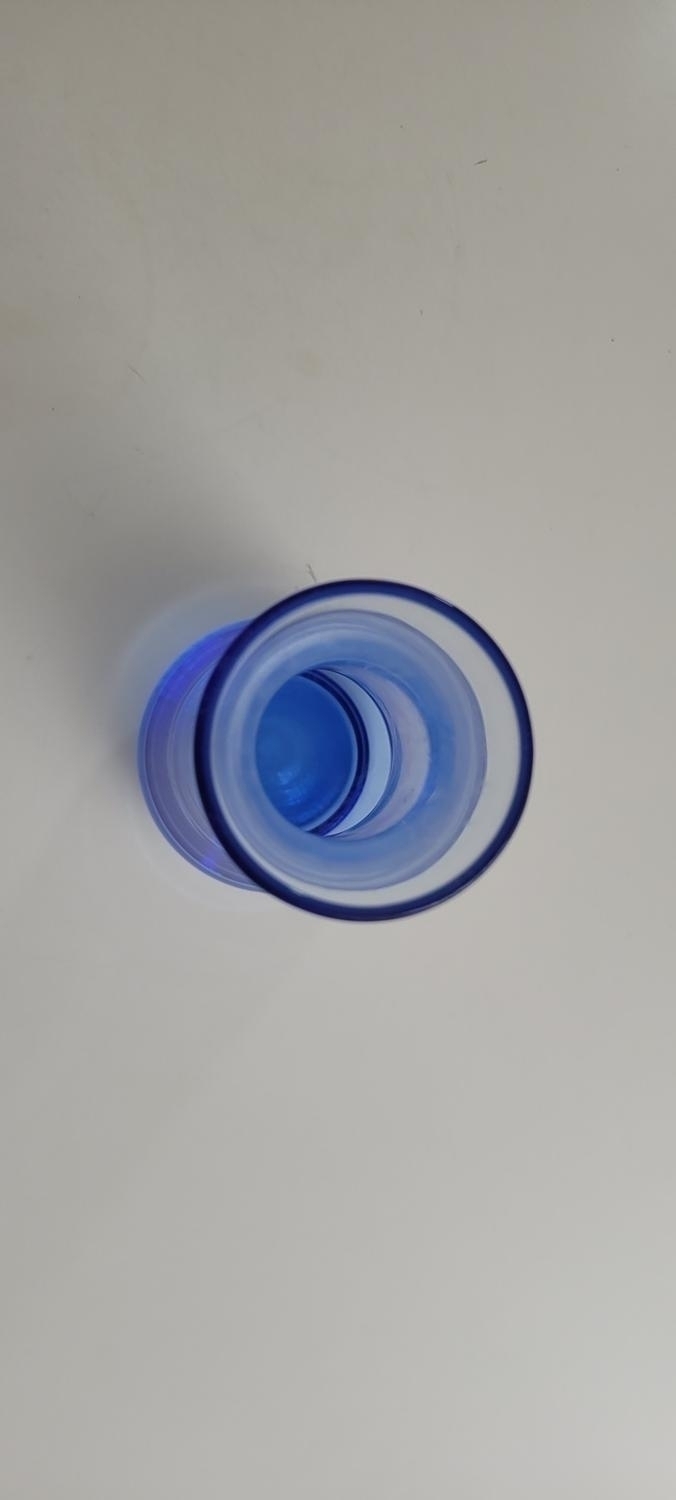 VAS, blå glas 23cm