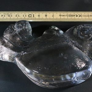 SKRUF Glasbruk Lars Hellsten signerad äldre glasdjur glas djur fisk längd 15cm