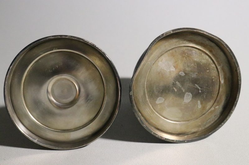 Swedish Grace Ljusstakar i Nysilver – Elegant Par från 1930/40-talet