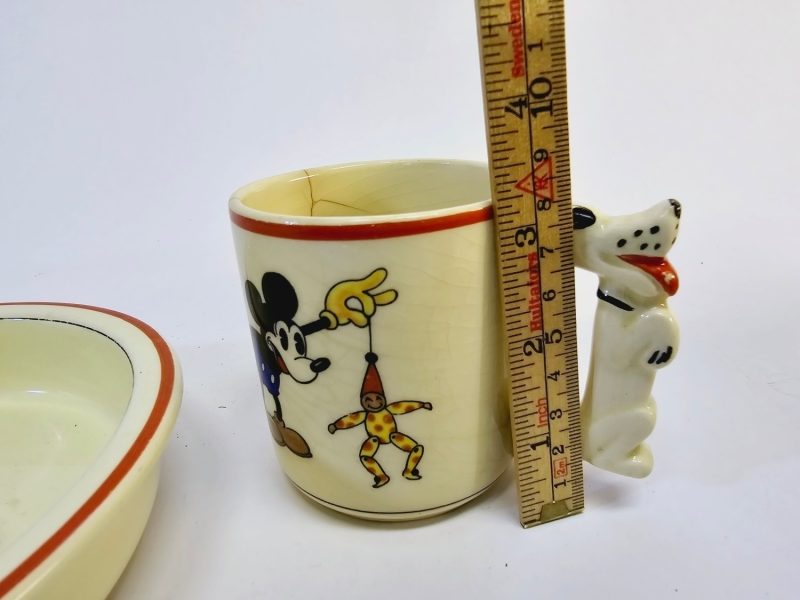 Disney Set från Rörstrand – Vintage Kopp och Skål med Musse Pigg