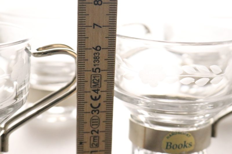 Kaffekoppar i glas, 5st - Handslipat Brooks