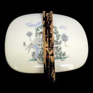 Charmig porslinsask med lock från Rosenthal Germany – klassisk design