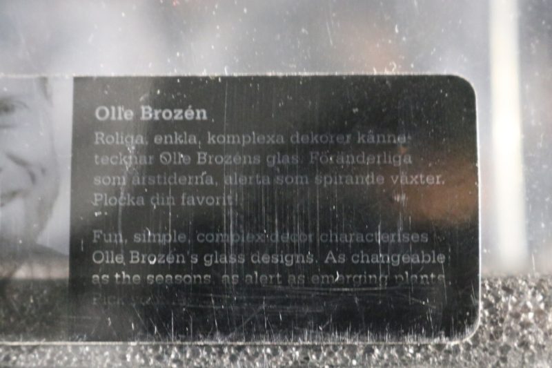 VAS, glas, Olle Brozén, Sea glasbruk