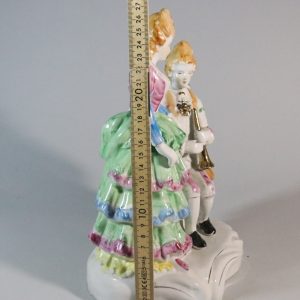 Figurin, Franskt par i barockstil - 27cm