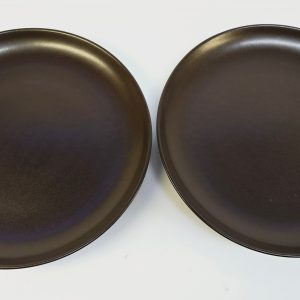 Stilrena Svarta Tallrikar från Höganäs – 26 cm i Diameter
