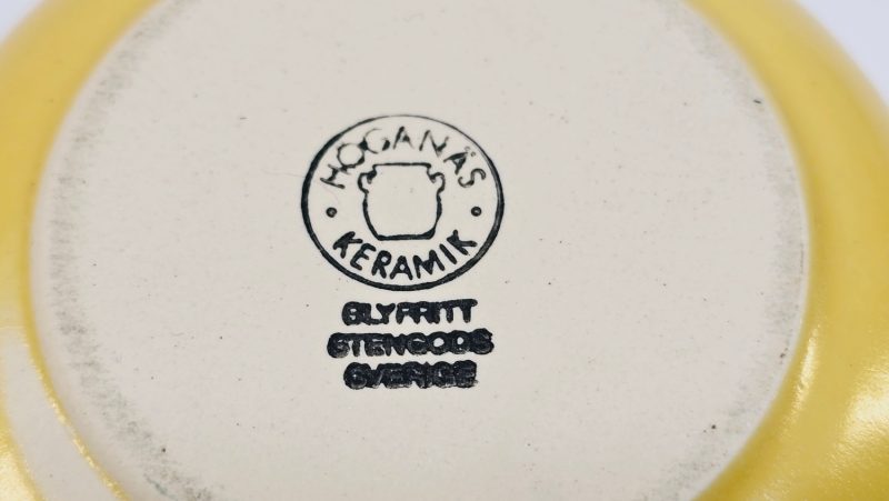 Höganäs keramik – Set med två blyfria koppar i solgul nyans, 9,5 cm
