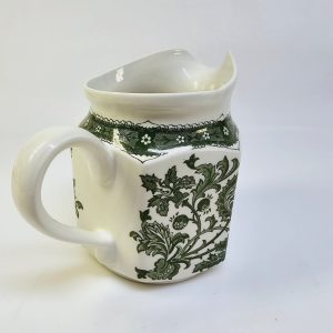 Klassisk "Ridgway Ironstone" Kanna i Grön Jacobean-design