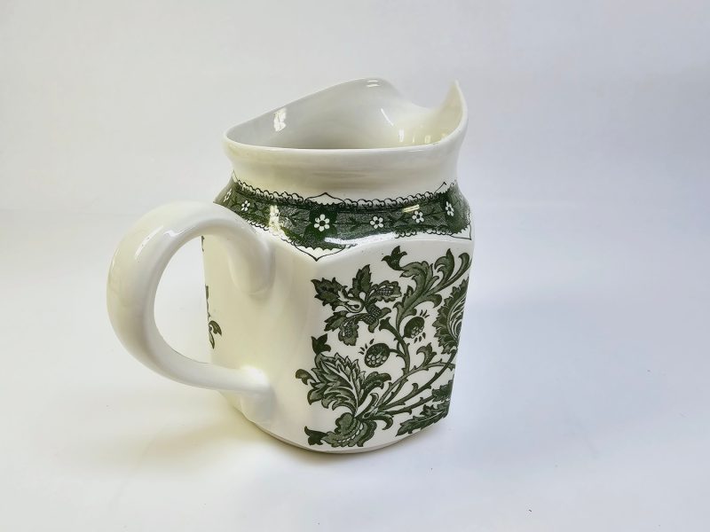 Klassisk "Ridgway Ironstone" Kanna i Grön Jacobean-design
