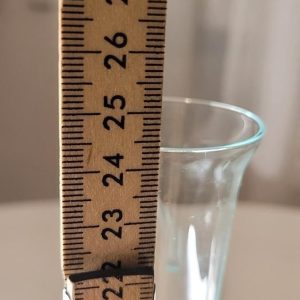 Vas med bubbla på foten - grön