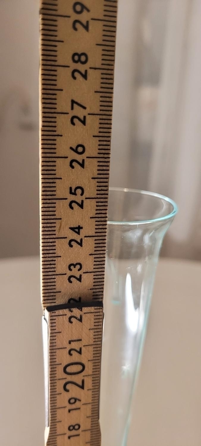 Vas med bubbla på foten - grön