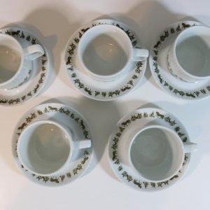 KAFFESERVIS, 10 delar, porslin, Vitro Porselen med Korund, Figgjo Norge