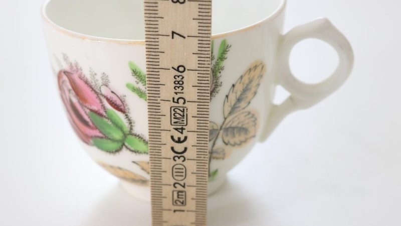 Kaffekopp, Antik?, handmålad med rosor