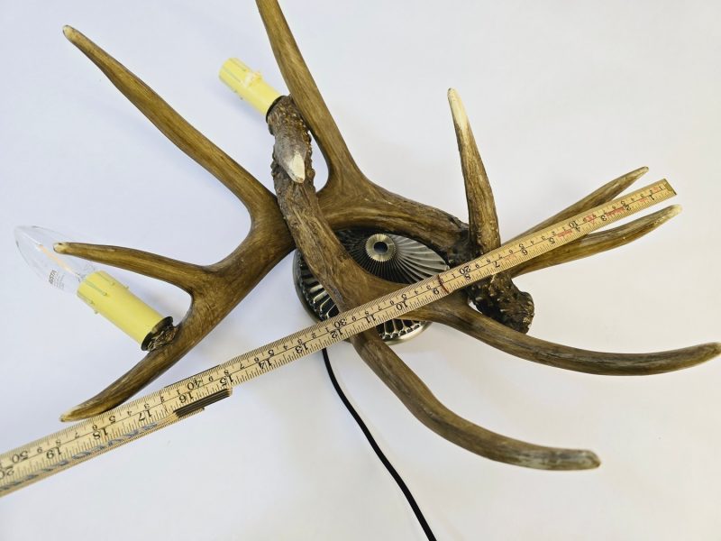 Rustik Vägglampa med Horn – Naturnära Design för Hemmet