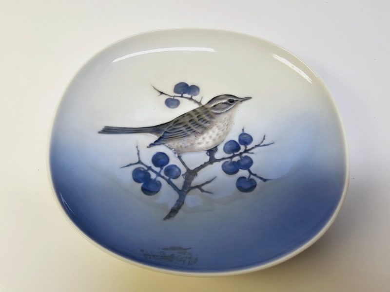 Royal Copenhagen assiett – "Turdus Iliacus" – 16 cm